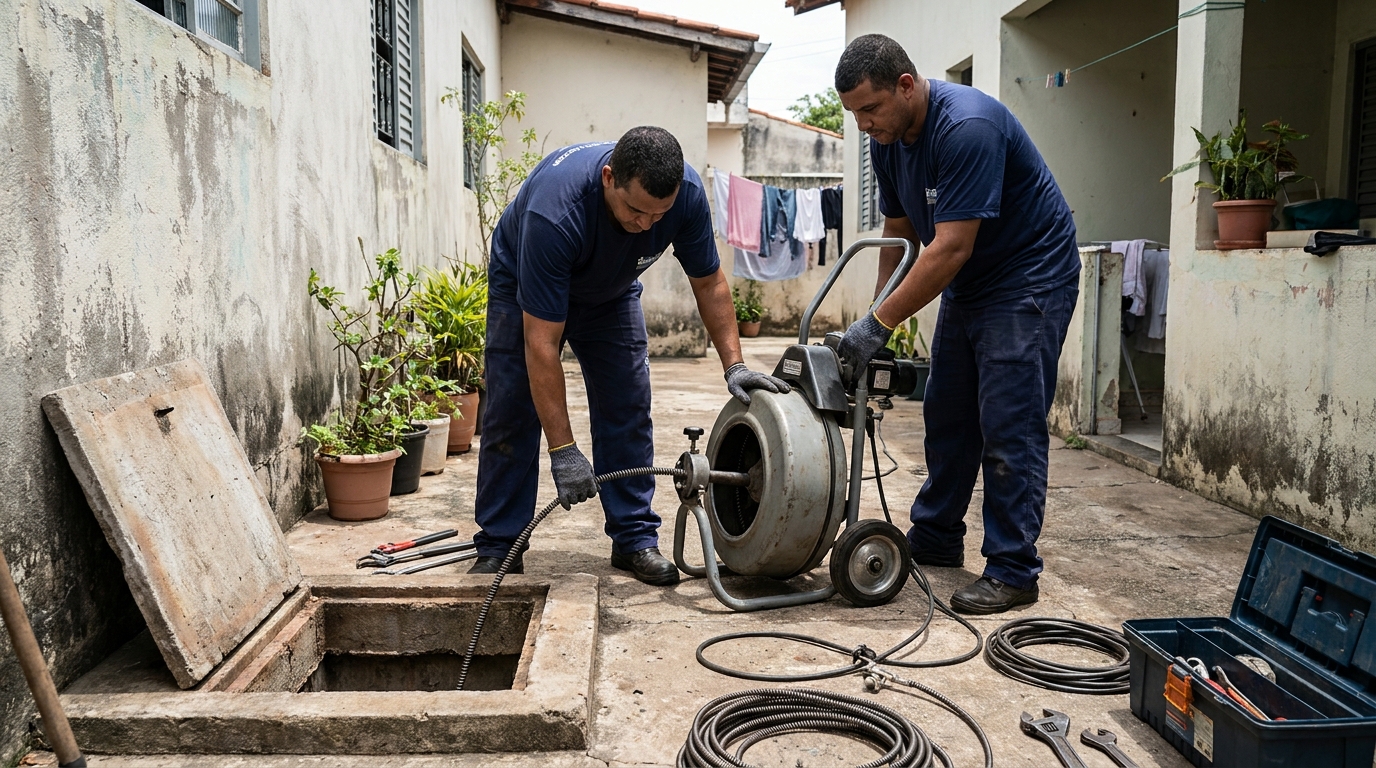 Desentupimento de Coluna Sanitária em Porto Velho‑RO